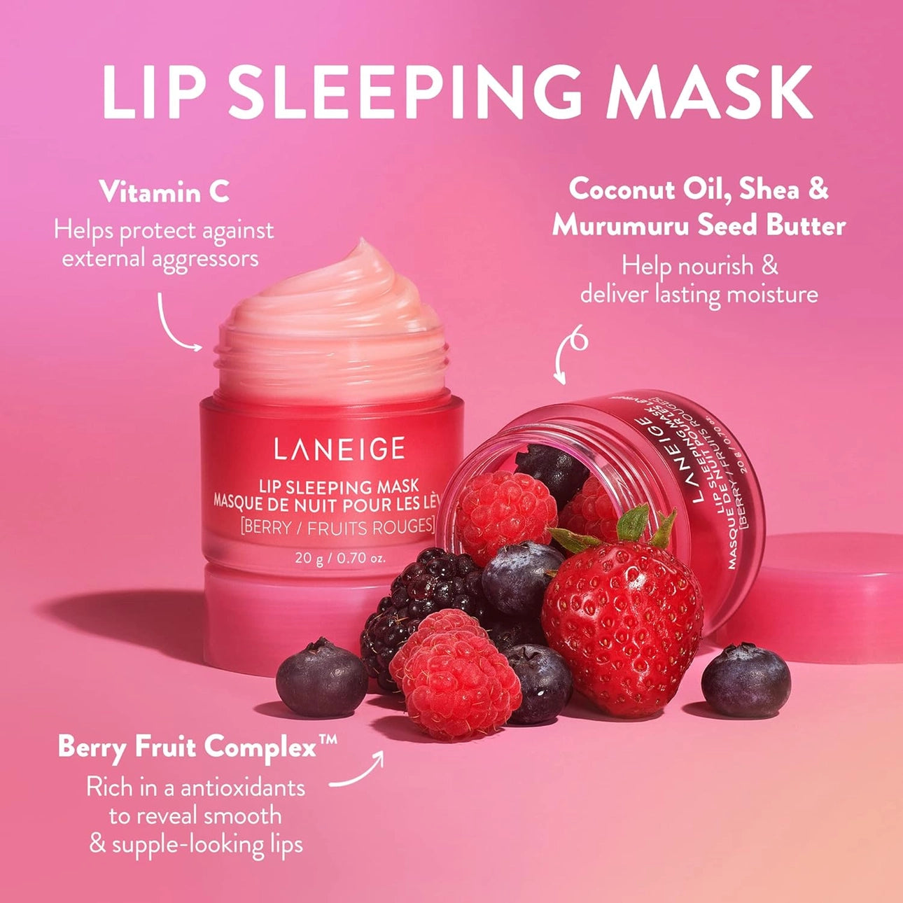 Laneige - Lip Sleeping Mask EX - Berry 20g