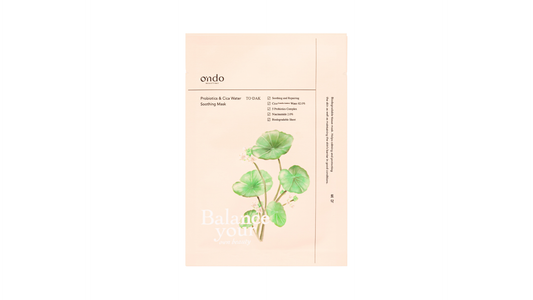 Ondo Beauty 36.5 Probiootit &amp; Cica Water Smoothing Mask TO-DAK 1 kpl
